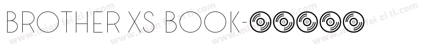 Brother XS book字体转换
